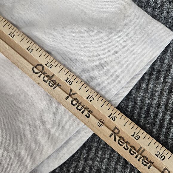 Steve Harvey Collection Shirt Mens 2XL White Linen Blend Short Sleeve Button - Picture 5 of 11